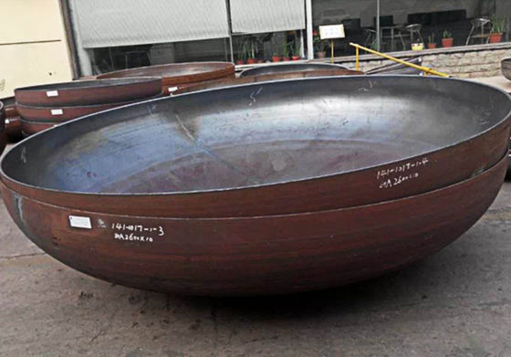 Na zamówienie Forged Spherical Dished Head Hemisphere For Tank Head End