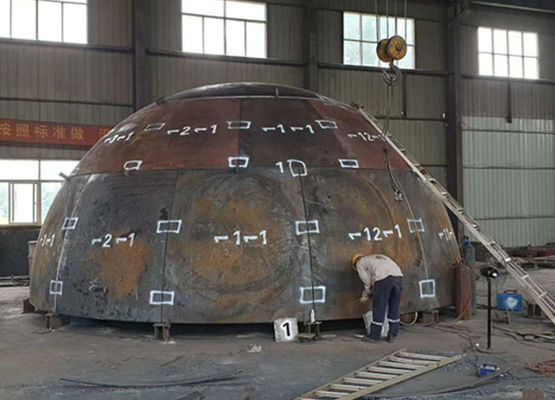 Przygotowane na zamówienie głowice z półkułowego zbiornika